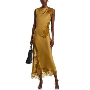 A.L.C. Gracie satin and lace top and skirt set